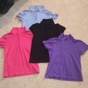 4 girls collared school shirts
